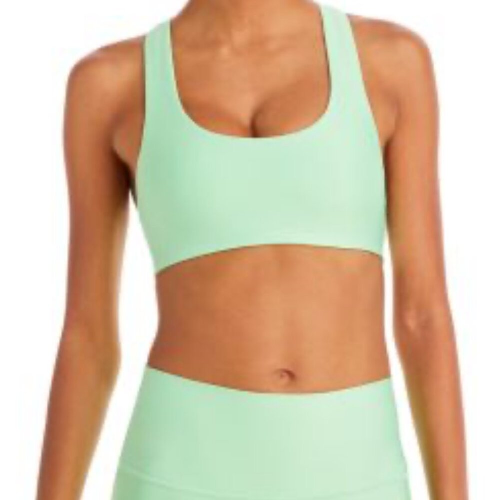 Alo Airlift Advantage Racerback Bra in Green - size M